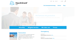 Desktop Screenshot of haus-und-grund-roth.de