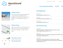 Tablet Screenshot of haus-und-grund-roth.de